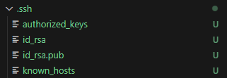 .ssh folder structure